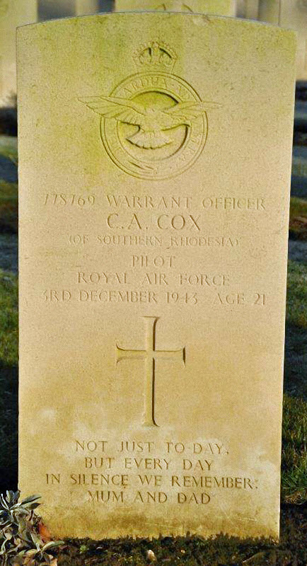 W/O Clive Arthur Cox<br/><br /><br />died December 3rd, 1943